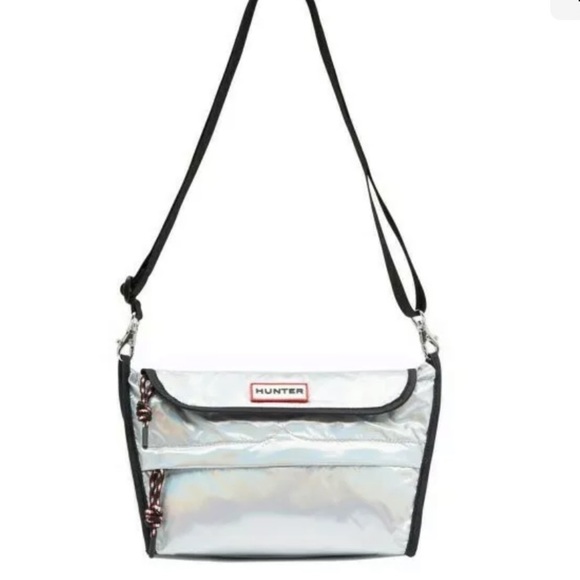 Hunter Bags Hunter Metallic Silver Nebula Packable Crossbody Bag